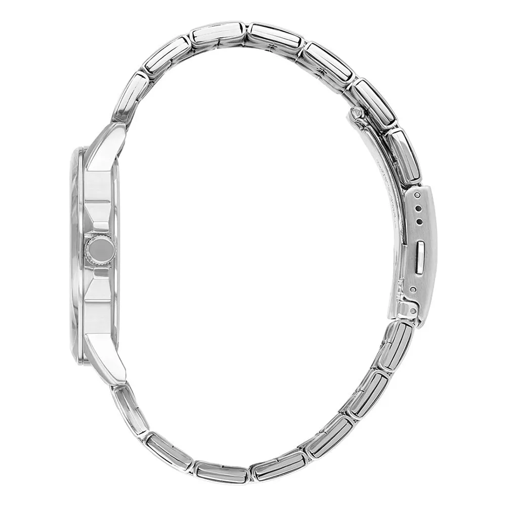 Citizen Eco Drive Men's Stationary Bezel Function Luminous Hands Stainless Steel Bracelet Watch - BF2011-51E