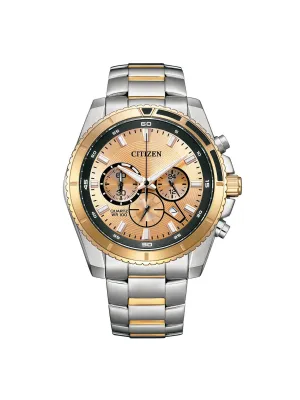 Citizen Non Eco Drive 46.4 mm Size Rose Gold Dial Men Analog Watch - AN8204-59X