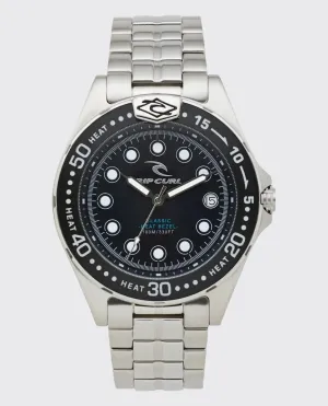 Classic Heat Bezel Stainless Steel Surf Watch