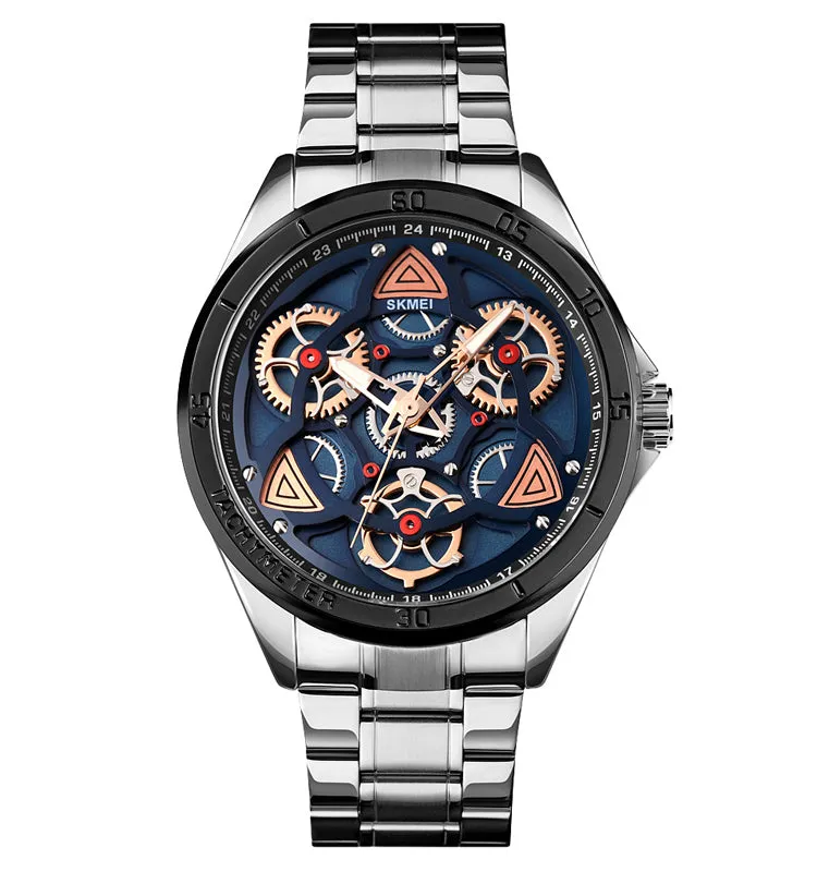 Creative gear turning steel band watch W2316878