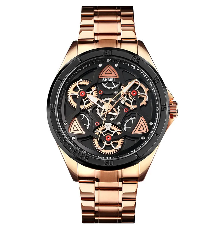 Creative gear turning steel band watch W2316878