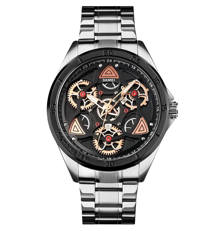 Creative gear turning steel band watch W2316878