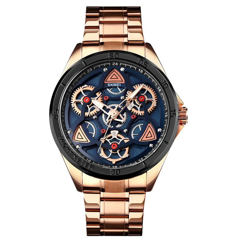 Creative gear turning steel band watch W2316878