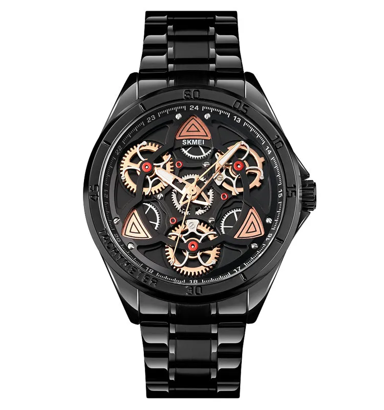Creative gear turning steel band watch W2316878