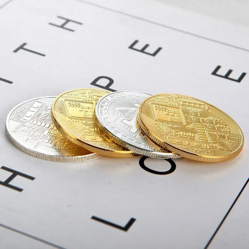 Creative Gold Plated Bitcoin Collectible