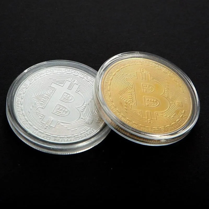 Creative Gold Plated Bitcoin Collectible
