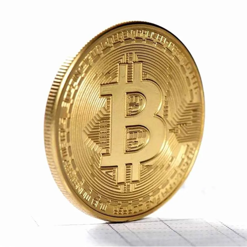 Creative Gold Plated Bitcoin Collectible