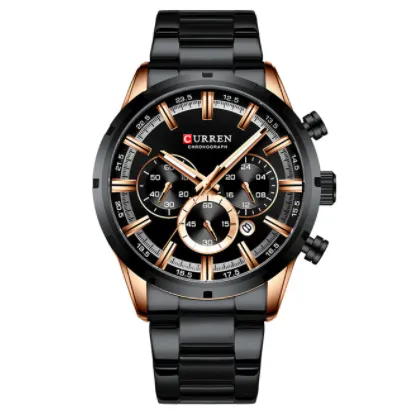 CURREN Watch Top Brand Luxury Quartz Sports Watches Full Steel Waterproof Chronograph Wristwatch