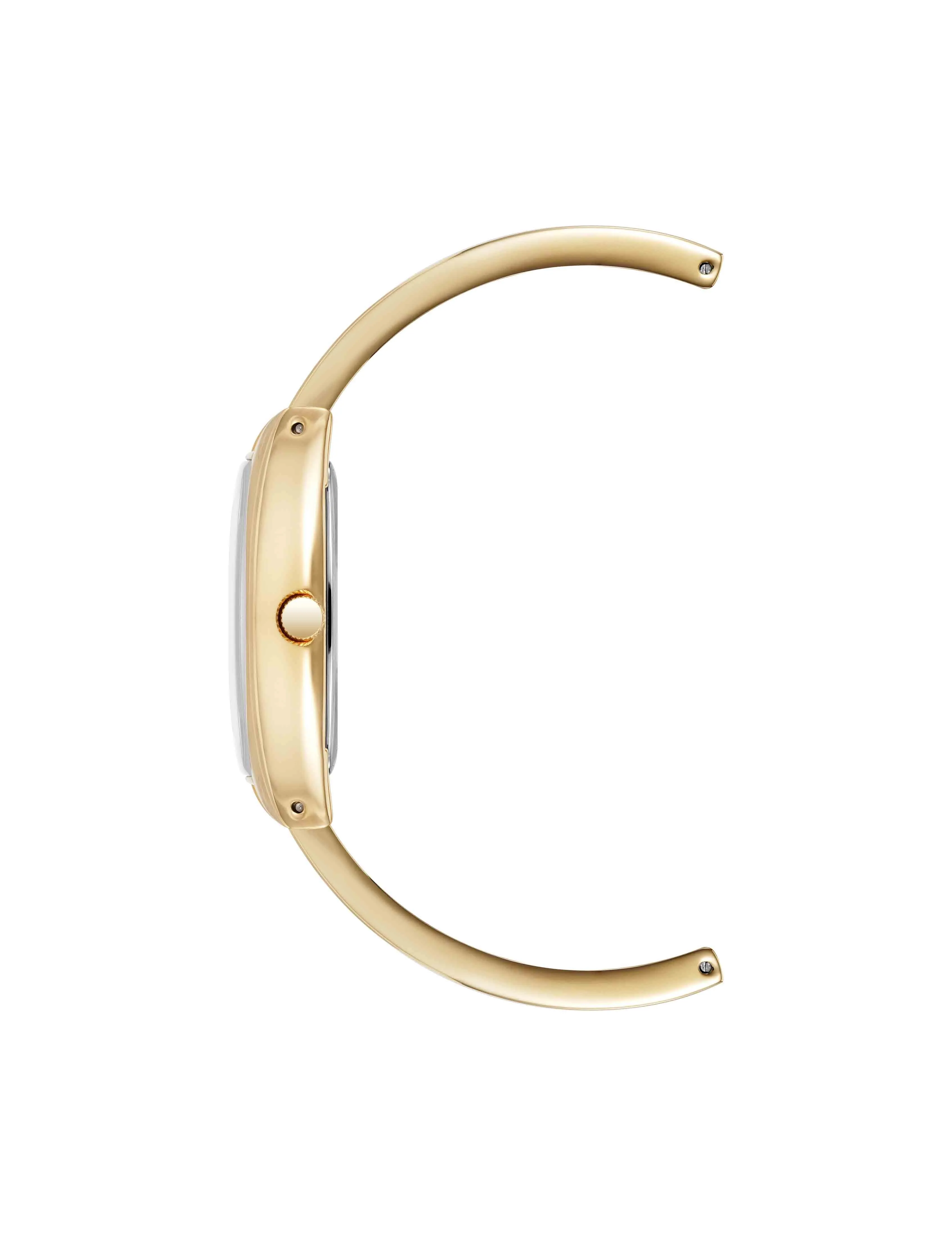 Cushion Case Diamond Dial Bangle Watch