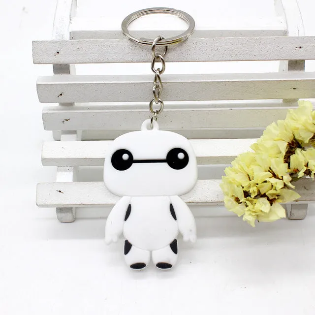 Cute Cartoon mickey minne Keychains Hello Kitty Cheese cat Bear Key chains Bag Pendant cat Owl Minion key Pendant Anime jewelry