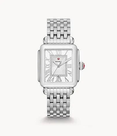Deco Madison Stainless Diamond Dial Watch