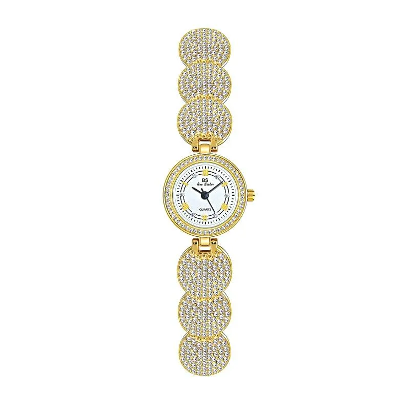 Diamond-inlaid Women Chain Watch - Elegant Accessory