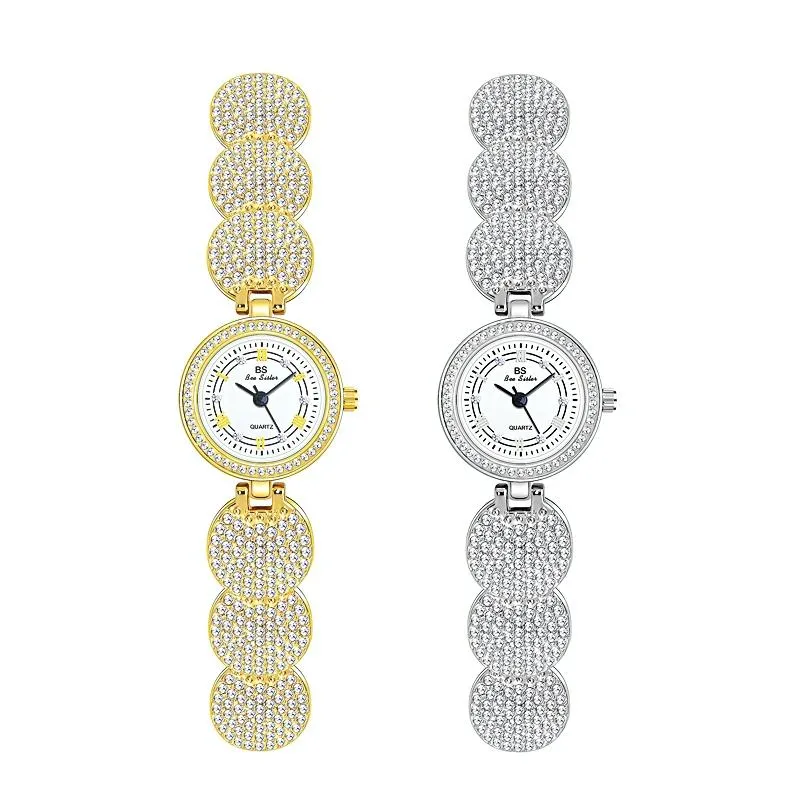Diamond-inlaid Women Chain Watch - Elegant Accessory