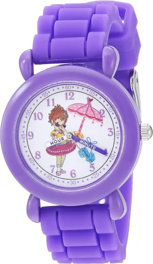 Disney Kids' WDS000591 Fancy Nancy Analog Display Analog Quartz Purple Watch