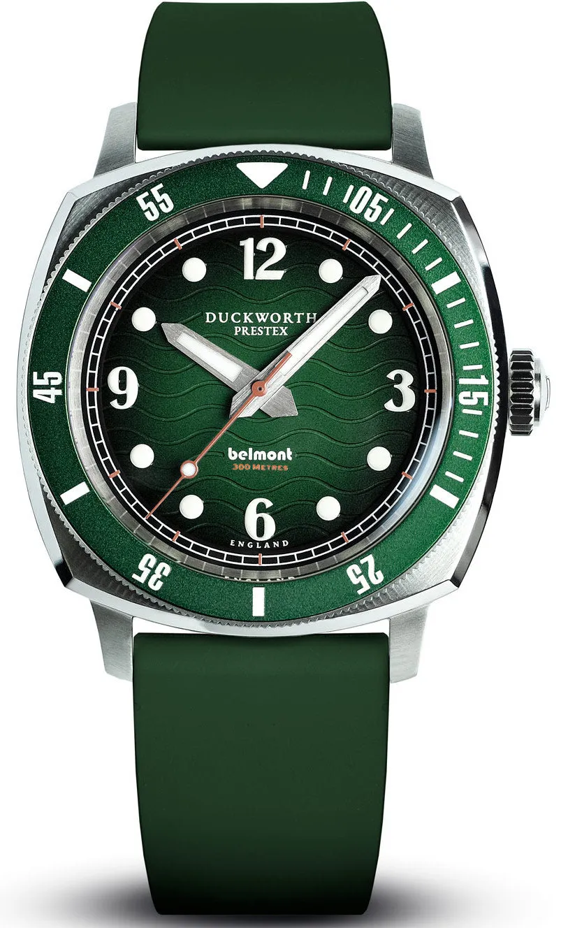 DP Watch Belmont Dive Green Green Rubber