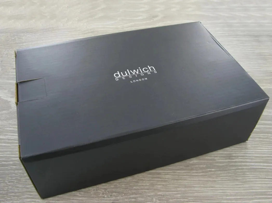 Dulwich Designs Windsor Black Leather 10 Piece Watch Box 71219