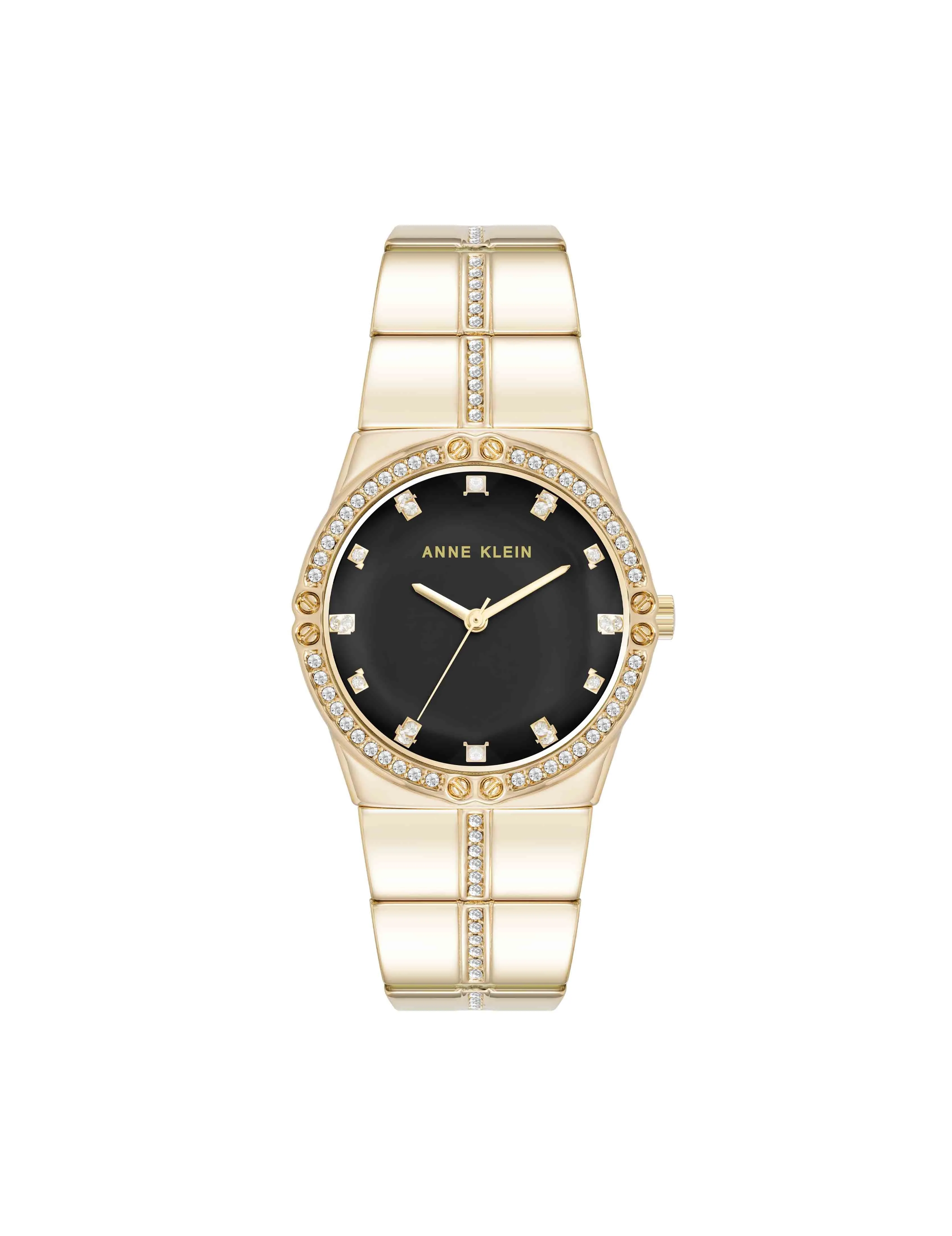 Faceted Crystal Bezel Watch