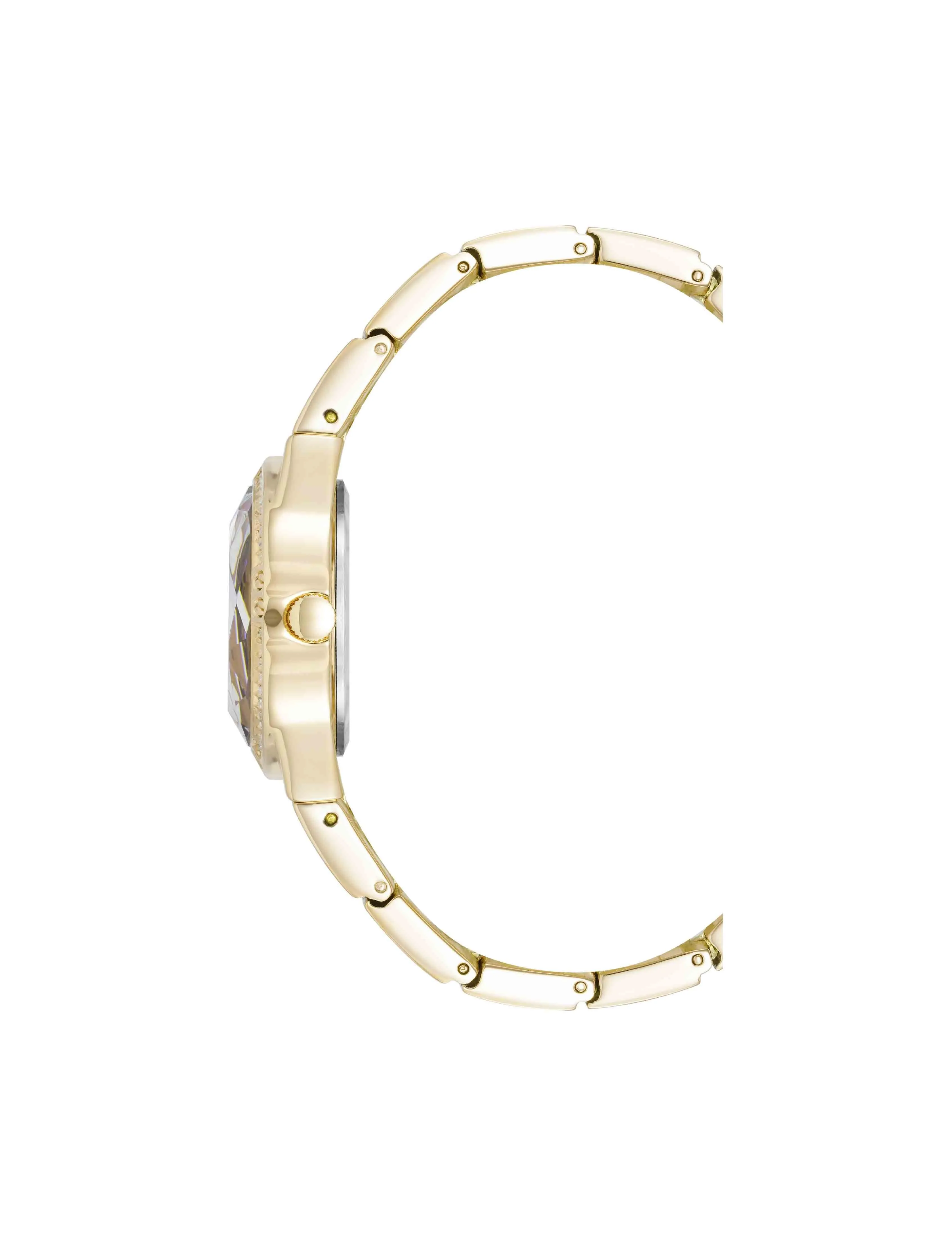 Faceted Crystal Bezel Watch