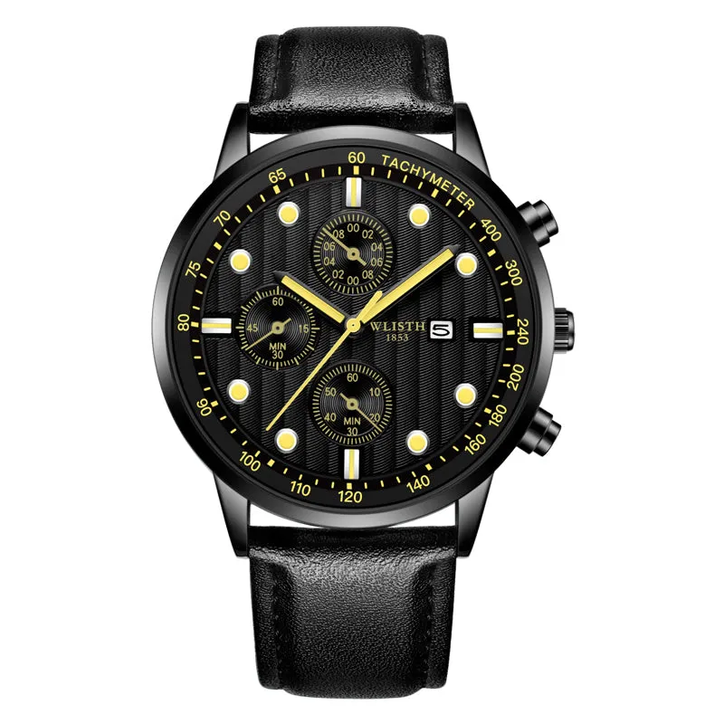 Fashion fake three-pin men's watch W11S8537