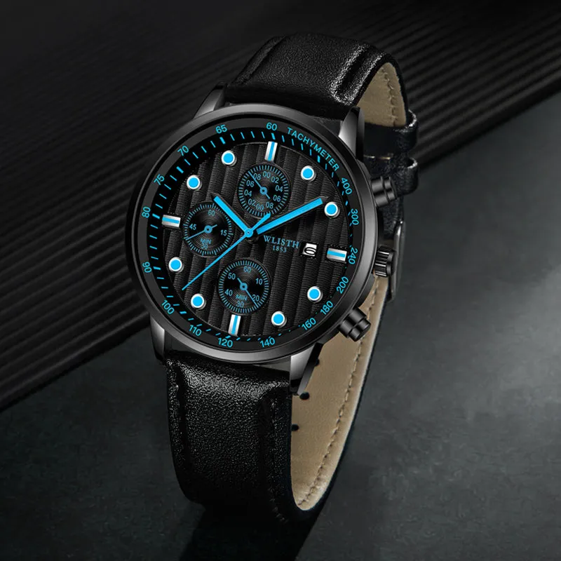 Fashion fake three-pin men's watch W11S8537