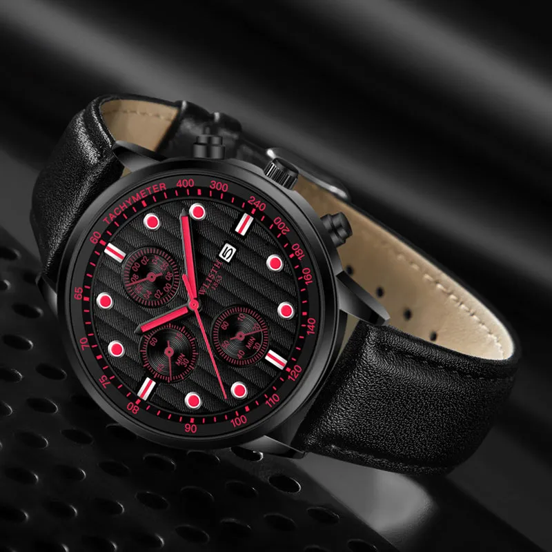 Fashion fake three-pin men's watch W11S8537