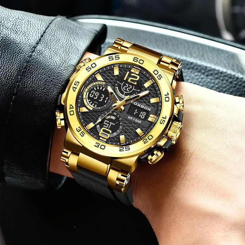 Foxbox Analog Digital Display Multifunctional Sport Watch for Men FB0033