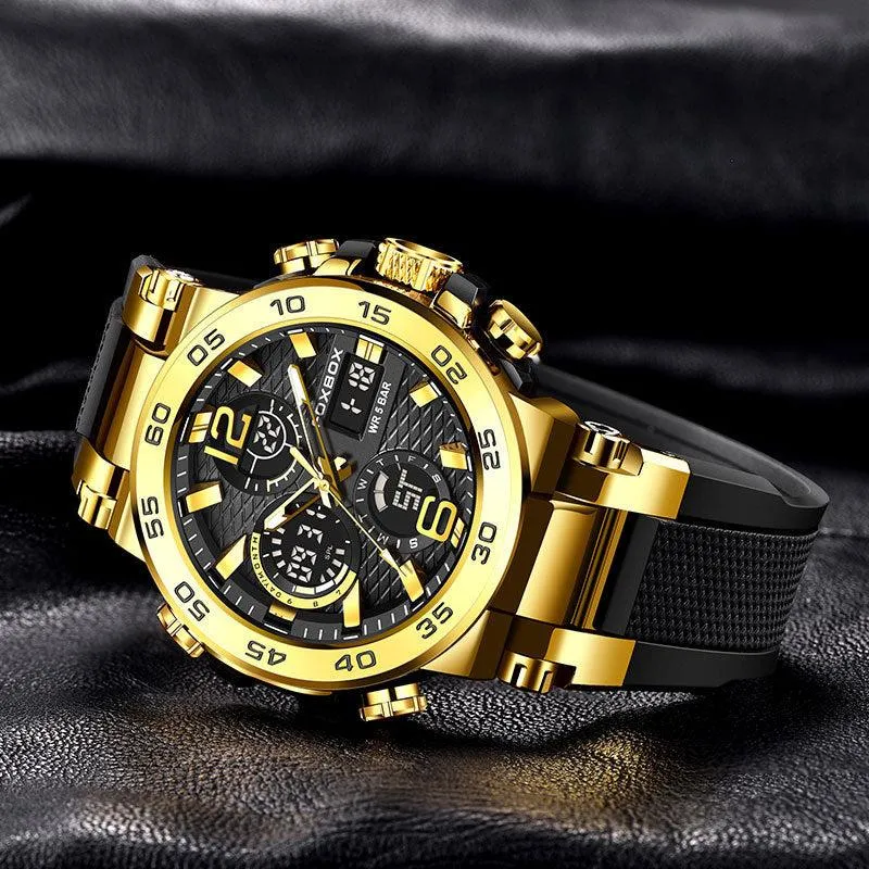 Foxbox Analog Digital Display Multifunctional Sport Watch for Men FB0033