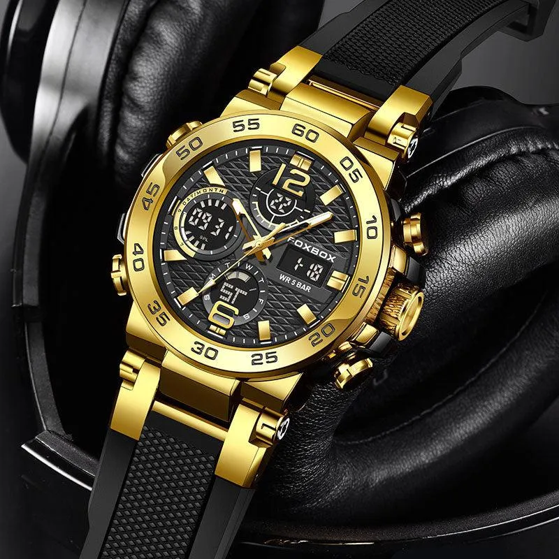 Foxbox Analog Digital Display Multifunctional Sport Watch for Men FB0033