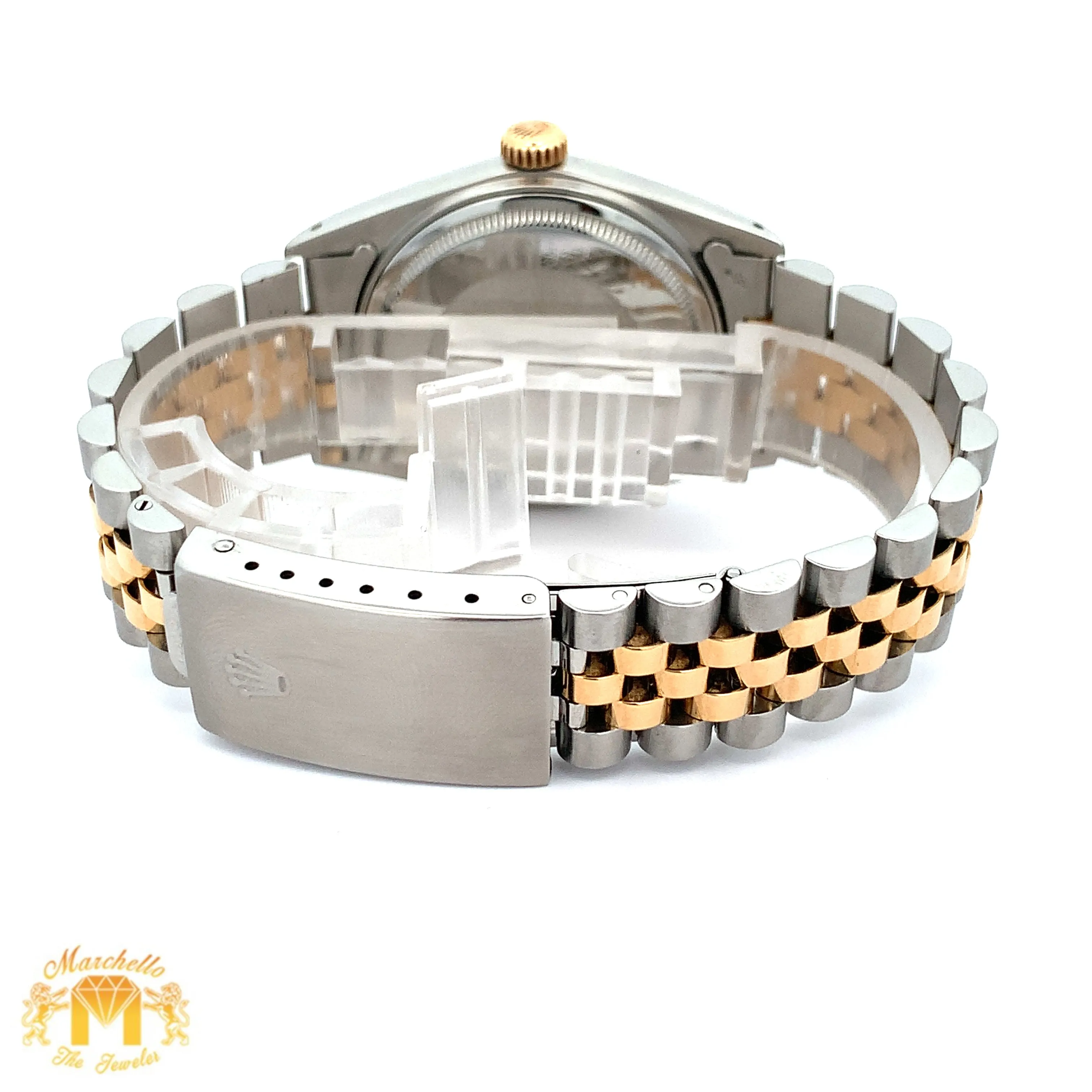 Full Factory 36mm Rolex Watch with Two-tone Jubilee Bracelet (tuxedo dial, quick set)(Rolex papers)