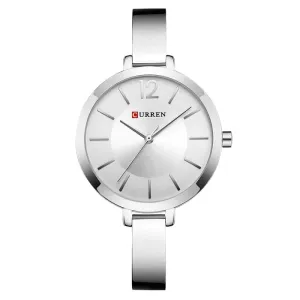 Full Steel Women Dress Quartz Wristwatch