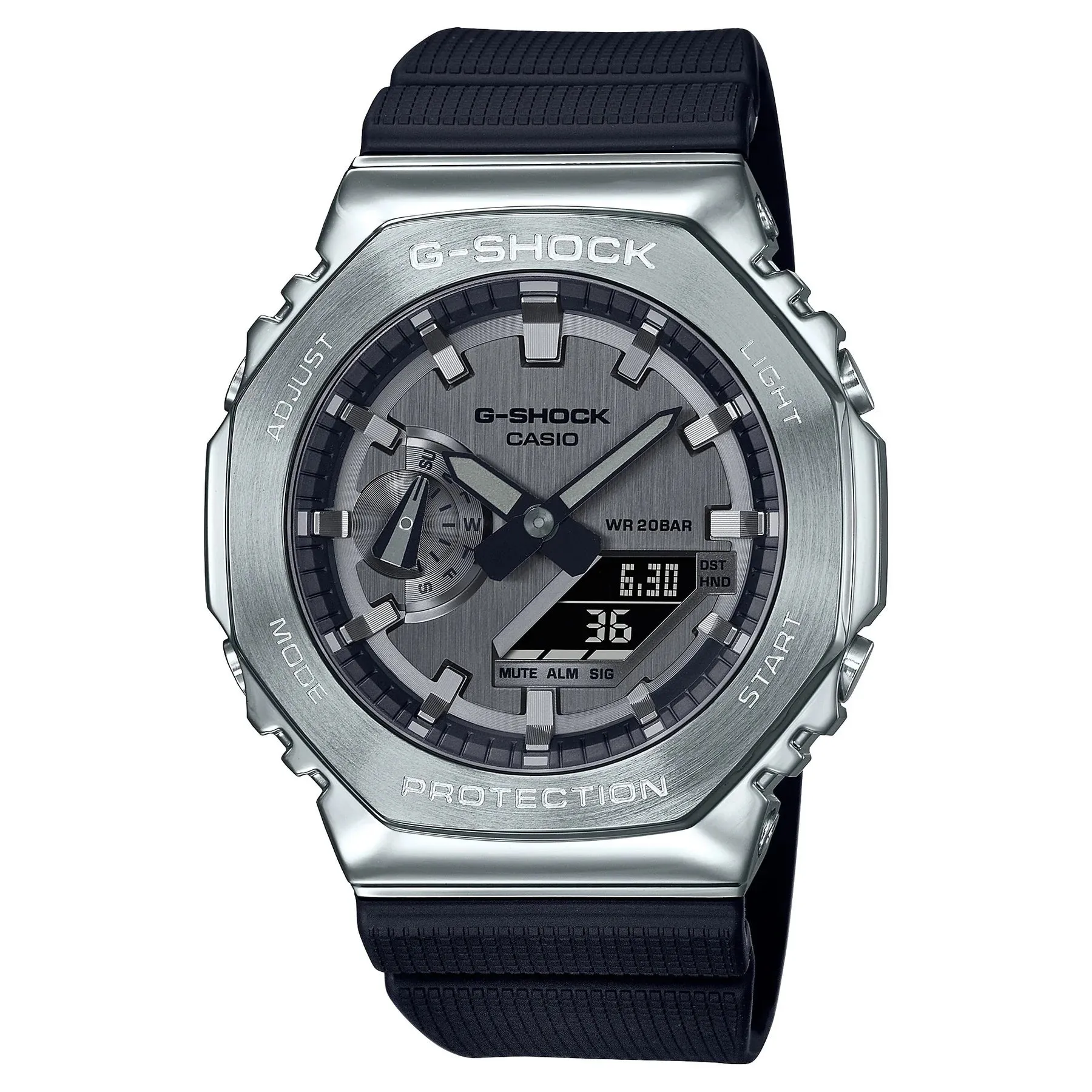 G-Shock Digital & Analogue G Steel Metalized Casioak Series GM2100-1A
