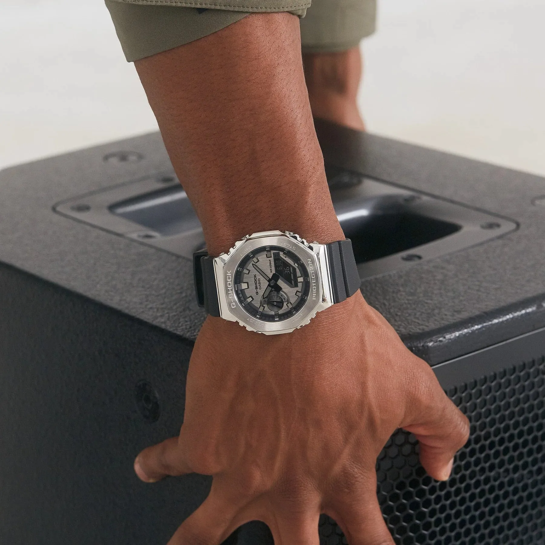 G-Shock Digital & Analogue G Steel Metalized Casioak Series GM2100-1A