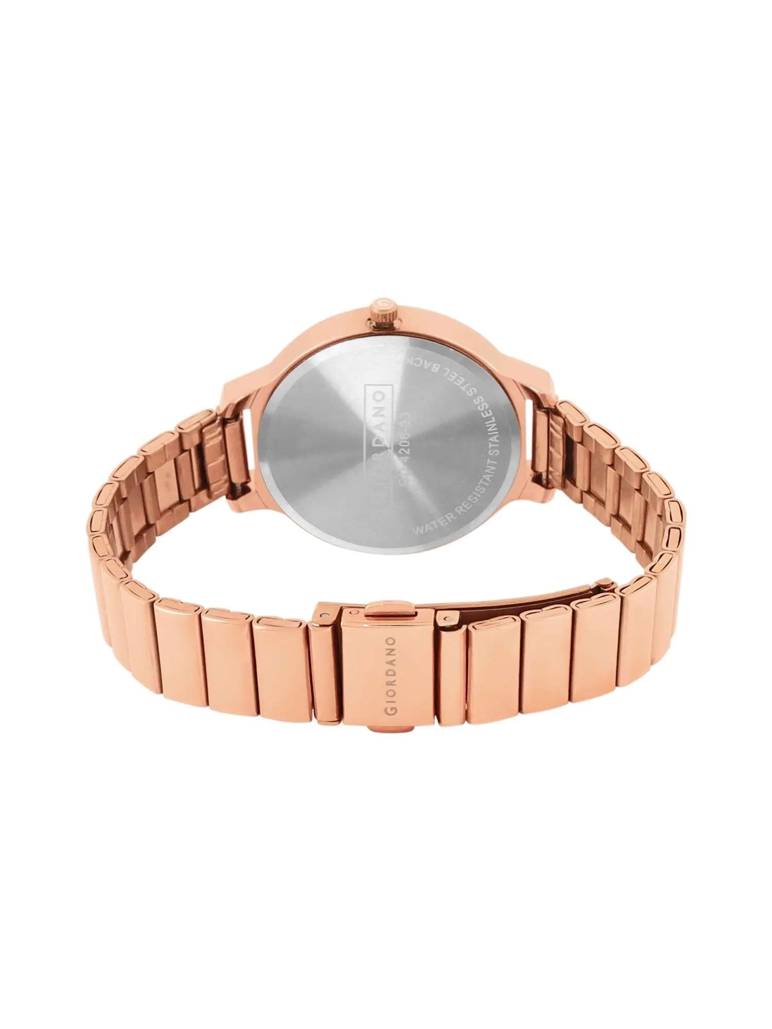Giordano Analog Stylish Watch for Women Water Resistant Fashion Watch Round Shape with 3 Hand Mechanism Wrist Watch for Girls & Ladies to Compliment Your Look/Ideal Gift for Female - GD4206