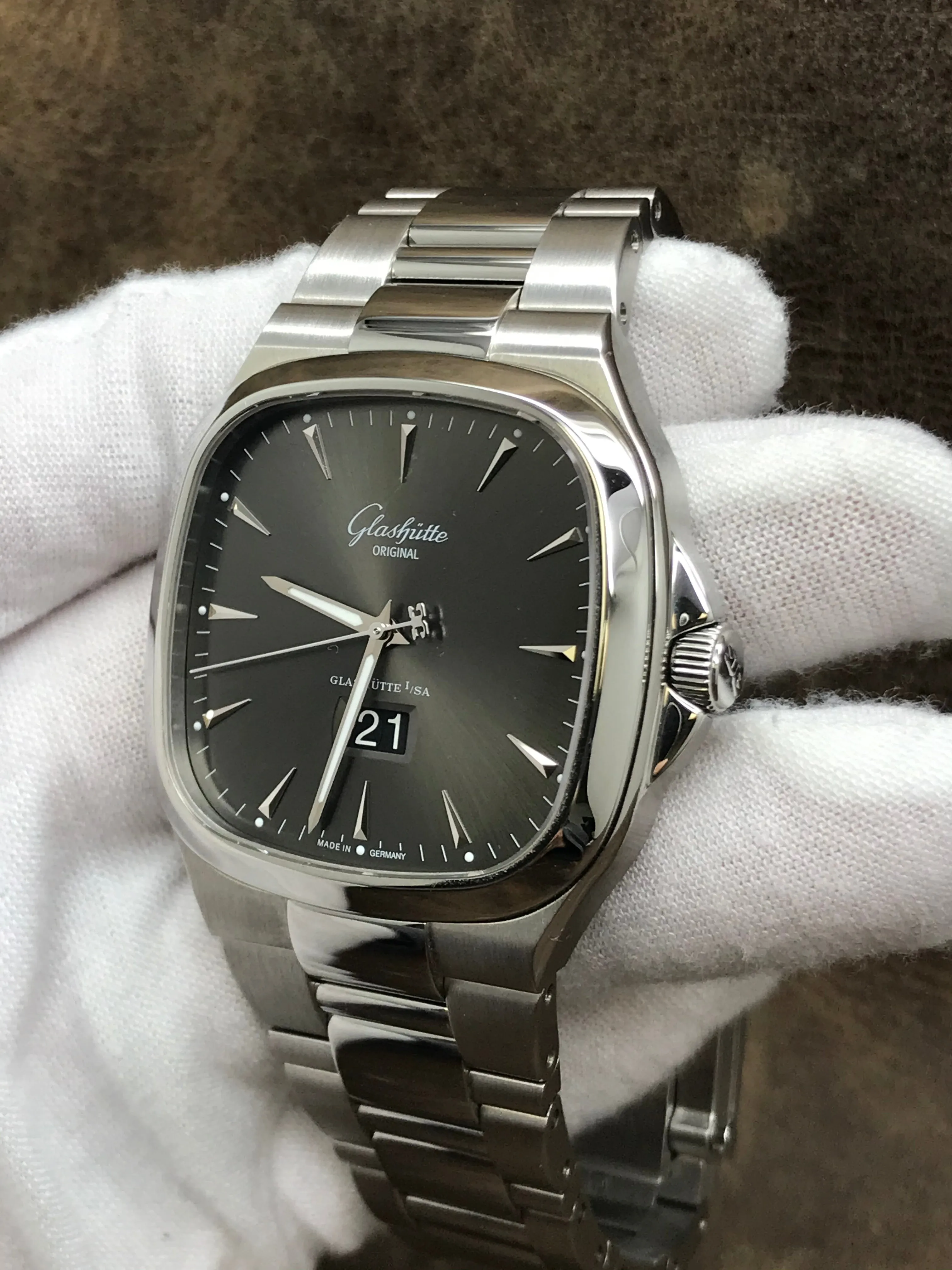Glashutte Original Seventies Panorama 39-47-12-12-14 Slate Dial Automatic Men's Watch