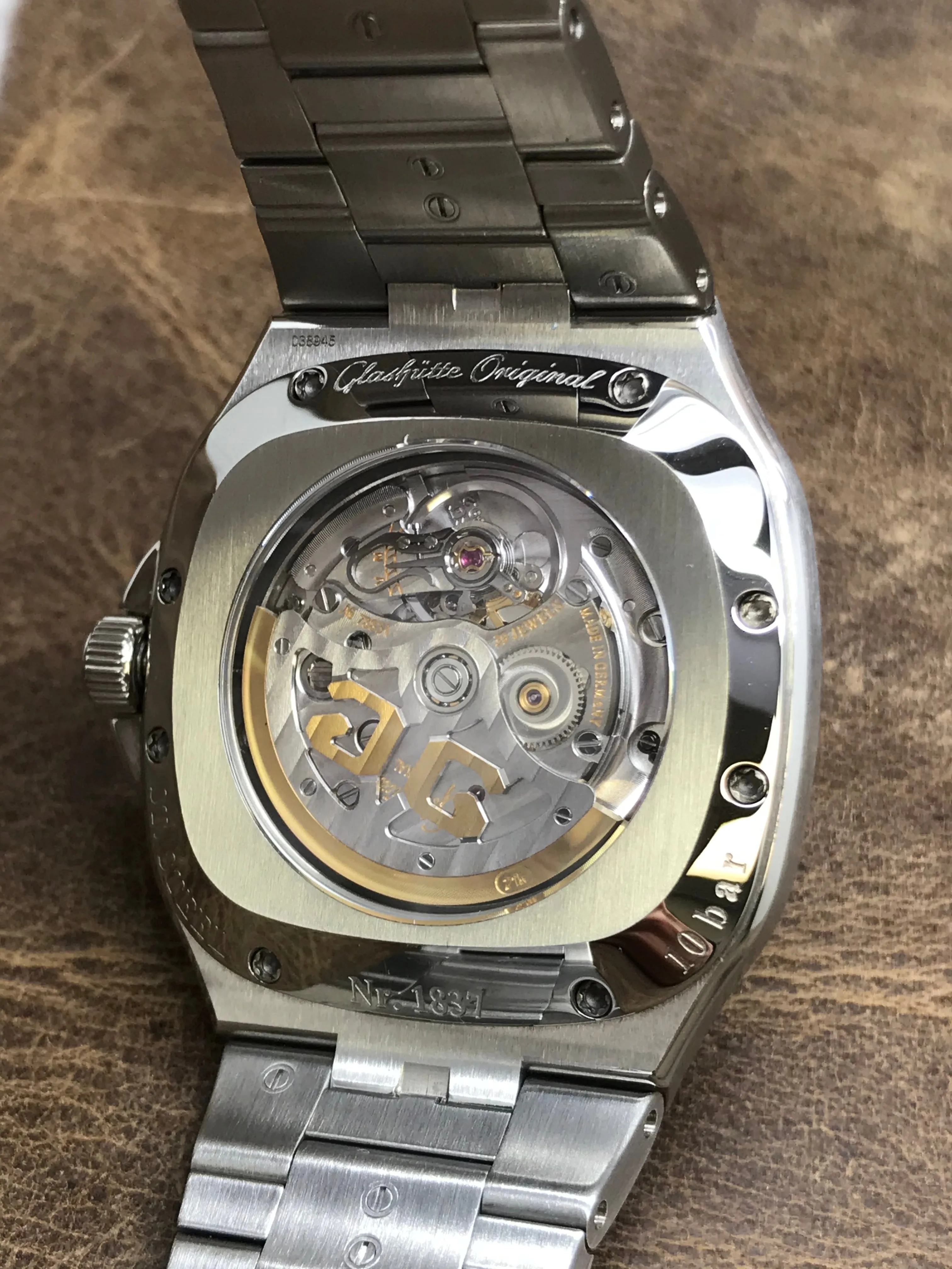 Glashutte Original Seventies Panorama 39-47-12-12-14 Slate Dial Automatic Men's Watch