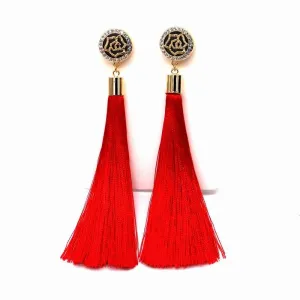 Gold plated New tassel long earrings for women bijoux fashion jewelry