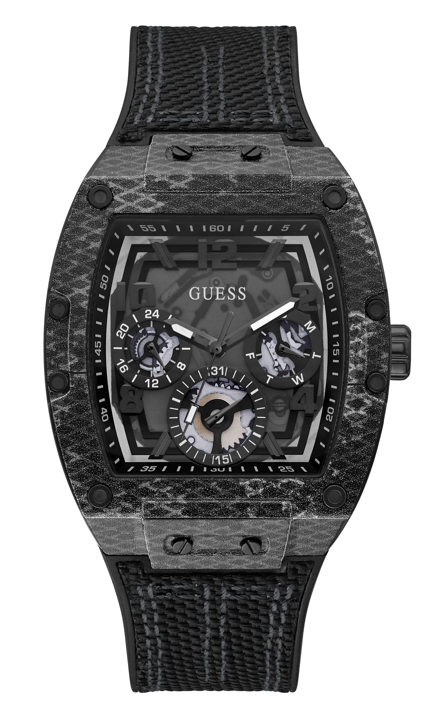 Guess Mens Black/Gunmetal Multi-function Watch - GW0422G2
