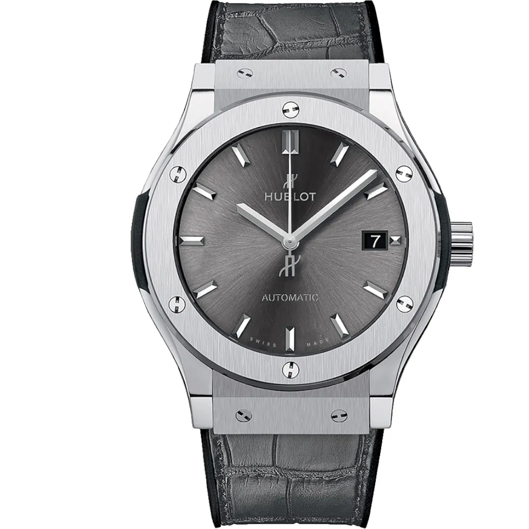 Hublot Pre-Owned Classic Fusion 542.Nx.7071.Lr 42Mm Titanium Men’S Watch