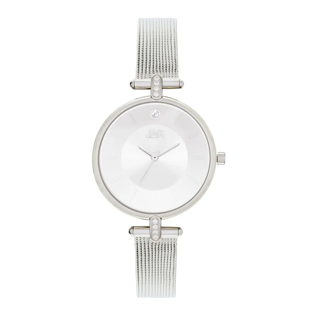 Jag Ladies Silver Mesh Watch Model J2230A