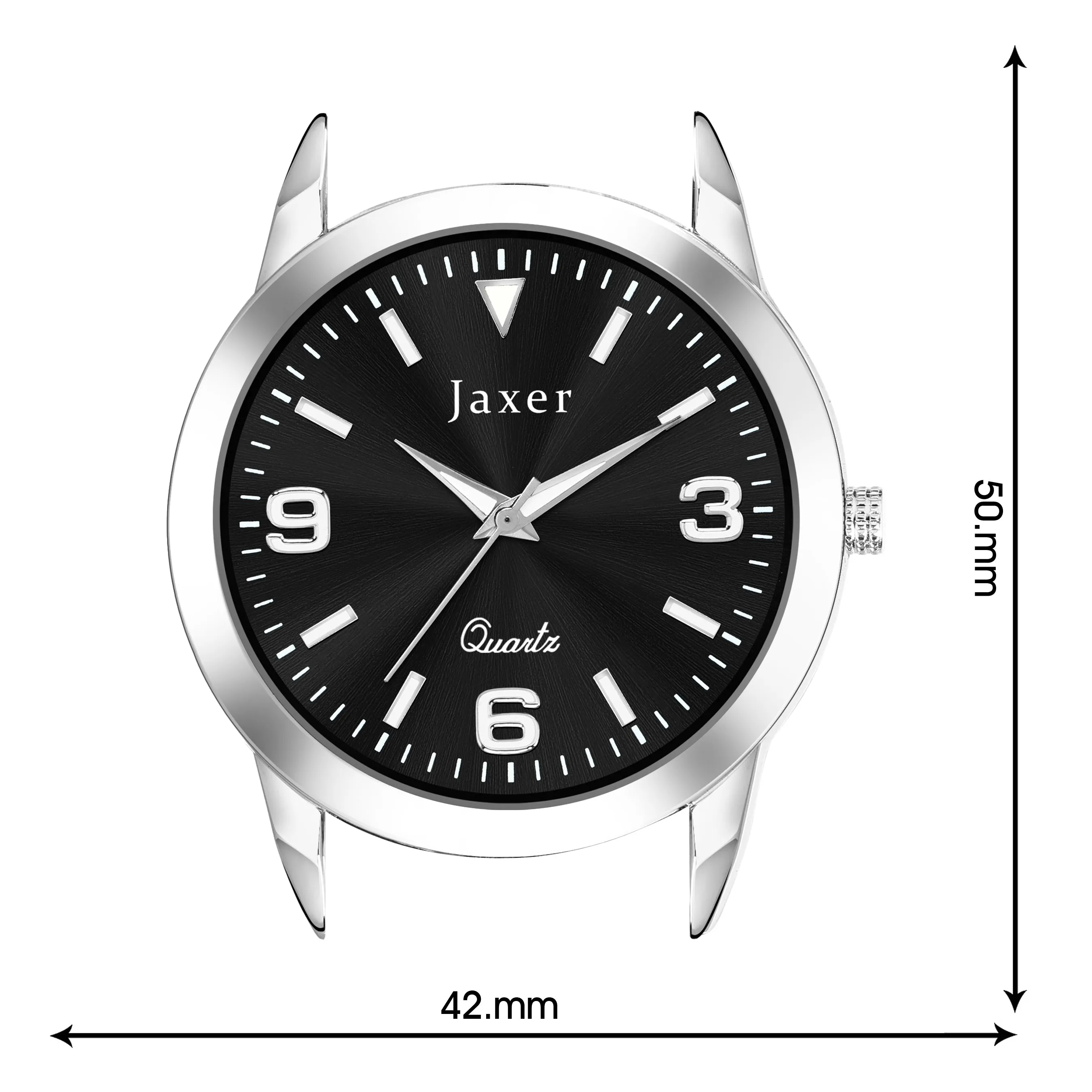 Jaxer Black Dial Steel Chain Analog Wrist Watch for Men - JXRM2181