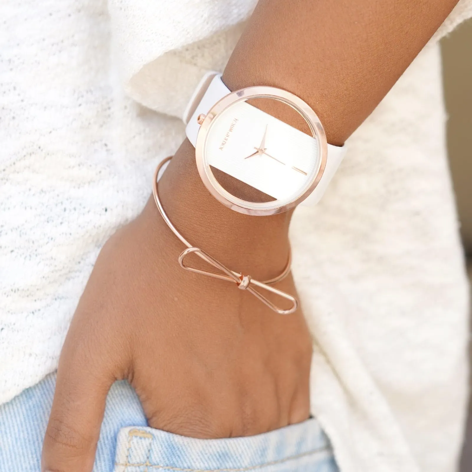 Joker & Witch Mystical Bow Watch Bracelet Stack