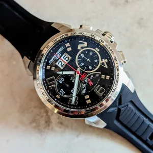 JORG GRAY JG5600-21 Chronograph Wristwatch Steel Black Dial 48mm