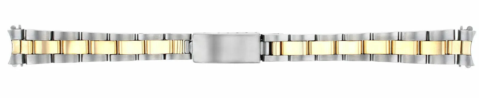 LADIES 13MM 18K/SS OYSTER WATCH BAND FOR 26MM ROLEX 6917 69173 69174 REAL GOLD
