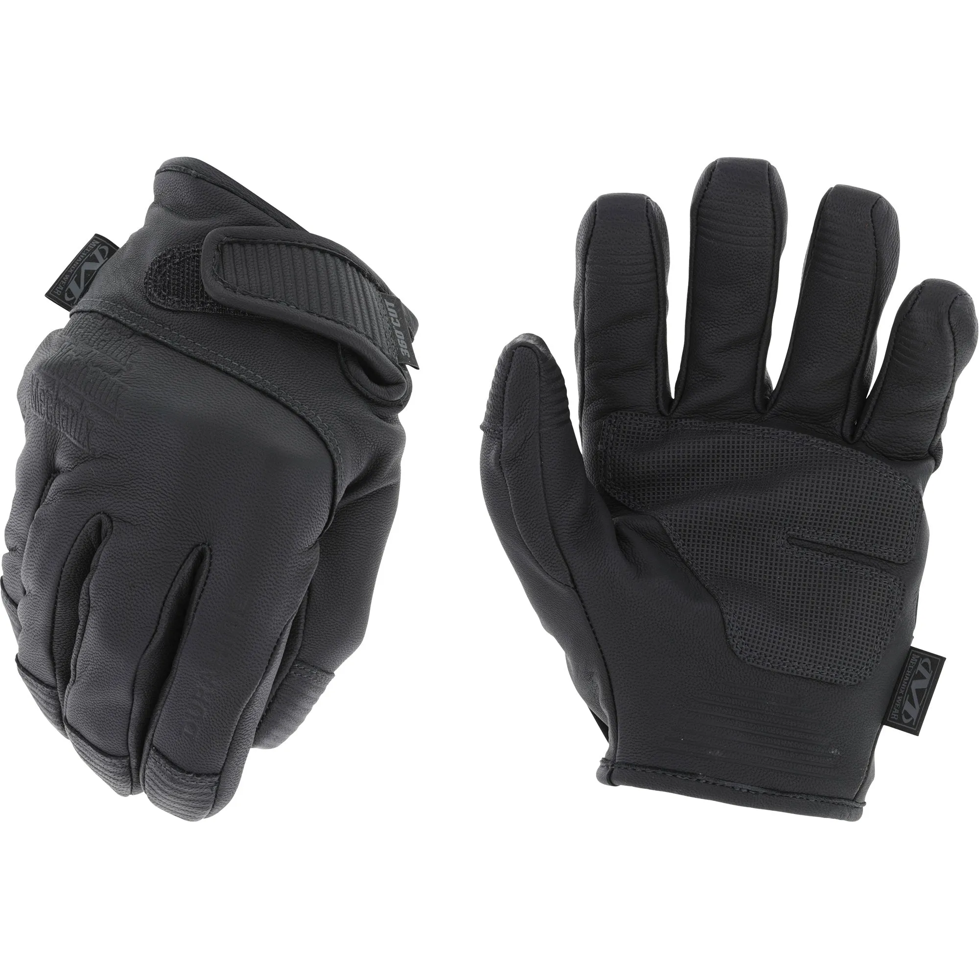 Leather Needlestick Law Enforcement Gloves, Size 10, Goatskin Shell, ASTM ANSI Level A7/EN 388 Level F