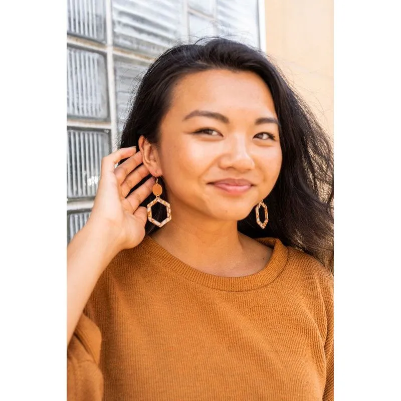 Lennox Earrings - Pumpkin Spice