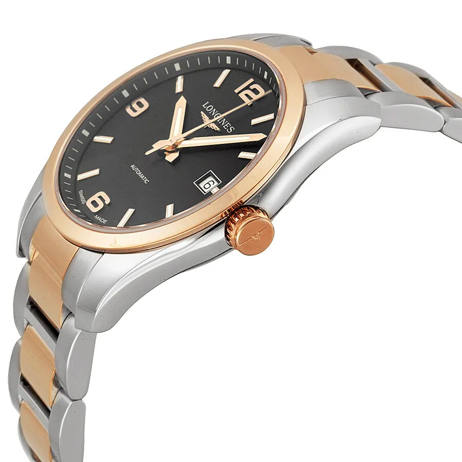 Longines Conquest Classic Automatic Black Dial Two-tone Men's Watch L2.785.5.56.7