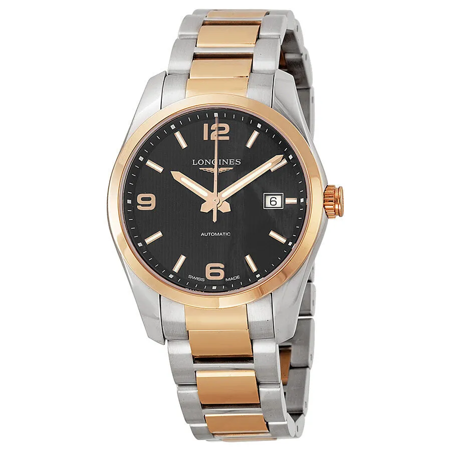 Longines Conquest Classic Automatic Black Dial Two-tone Men's Watch L2.785.5.56.7