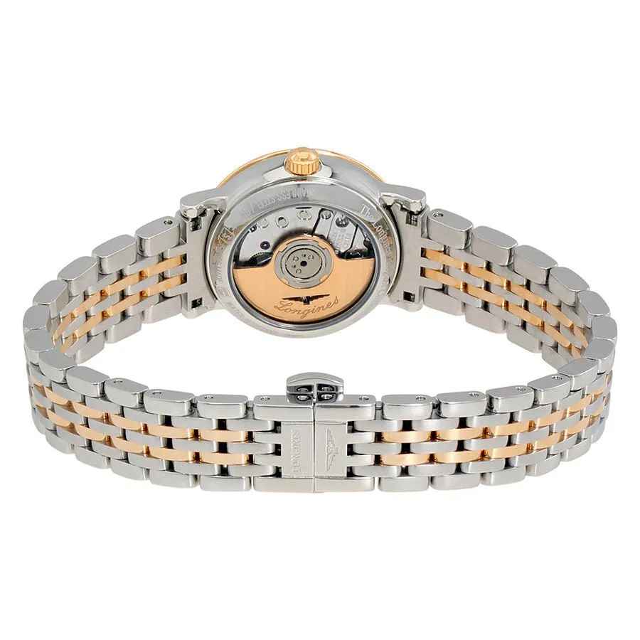 Longines Elegant Grey Dial Automatic Ladies Two Tone Watch L4.309.5.72.7