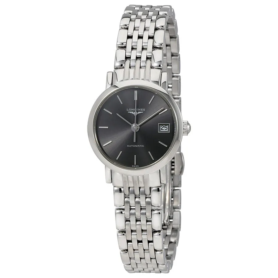 Longines Elegant Grey Dial Automatic Ladies Watch L4.309.4.72.6