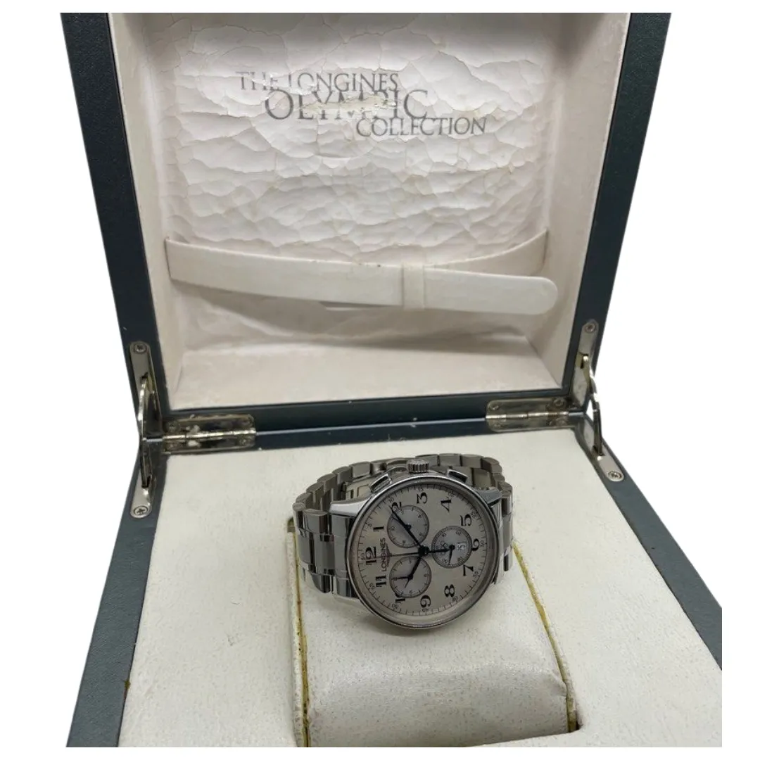 Longines Olympic Edition L2.649.4 Quartz Chronograph 40mm Watch